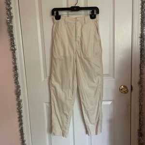 UNIQLO Cream Linen Trousers Size XS